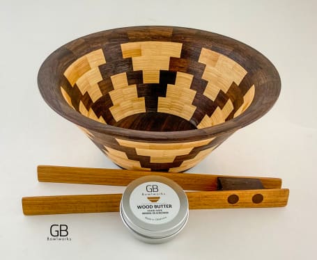 Hand turned wooden bowls